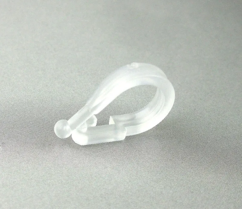 Schnurführung und Schnurösen für Raffvorhänge – 100 Stück, transparent