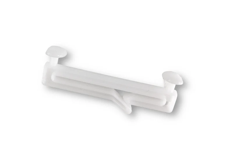 Schlaufengleiter mit Schlitz, Gleiter 50 mm breit, für Schlaufengardinen, zum einfachen Auf- und Abhängen von Vorhängen mit Schlaufen